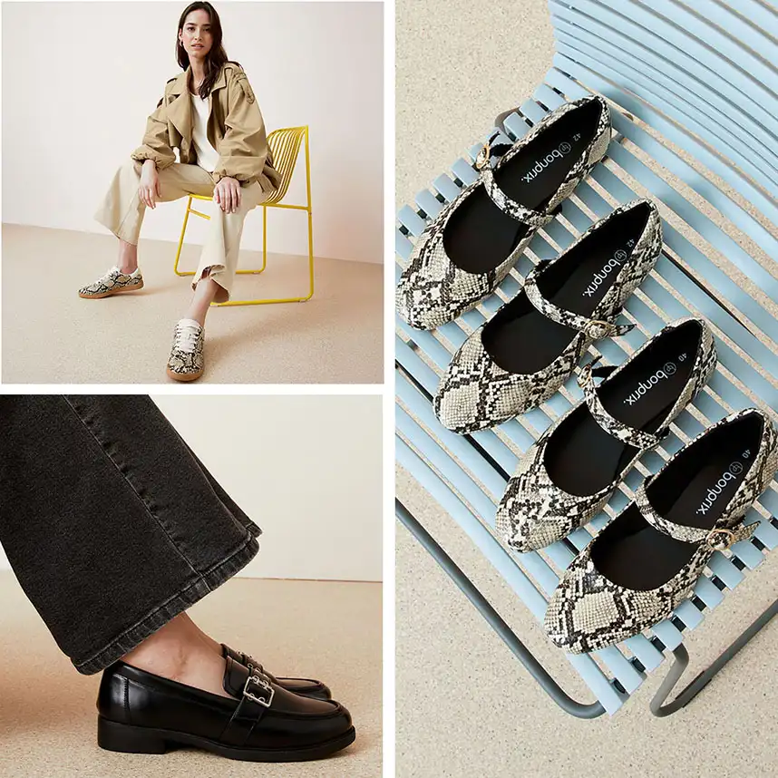 Ležérní tenisky, elegantní mokasíny a vzorované baleríny.